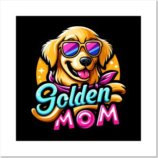 Funny Dog Golden Retriever Mom Posters and Art